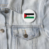 Badge Rond 5 Cm Drapeau du Sahara occidental (En situation)
