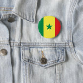 Badge Rond 5 Cm Drapeau du Sénégal (En situation)