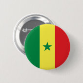 Badge Rond 5 Cm Drapeau du Sénégal (Devant & derrière)