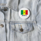 Badge Rond 5 Cm Drapeau du Sénégal (En situation)