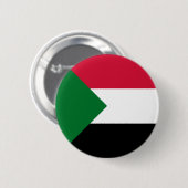 Badge Rond 5 Cm Drapeau du Soudan (Devant & derrière)