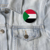 Badge Rond 5 Cm Drapeau du Soudan (En situation)