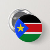 Badge Rond 5 Cm Drapeau du Soudan du Sud (Devant & derrière)
