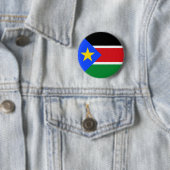 Badge Rond 5 Cm Drapeau du Soudan du Sud (En situation)