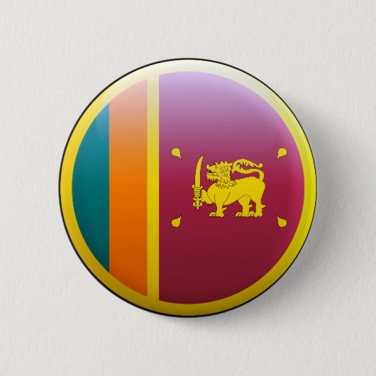 Badge Rond 5 Cm Drapeau du Sri Lanka (Devant)