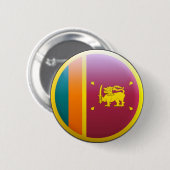 Badge Rond 5 Cm Drapeau du Sri Lanka (Devant & derrière)