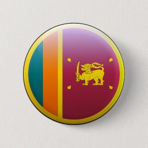 Badge Rond 5 Cm Drapeau du Sri Lanka