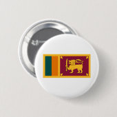 Badge Rond 5 Cm Drapeau du Sri Lanka (Devant & derrière)