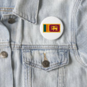 Badge Rond 5 Cm Drapeau du Sri Lanka (En situation)
