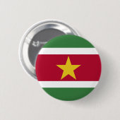 Badge Rond 5 Cm Drapeau du Suriname (Devant & derrière)