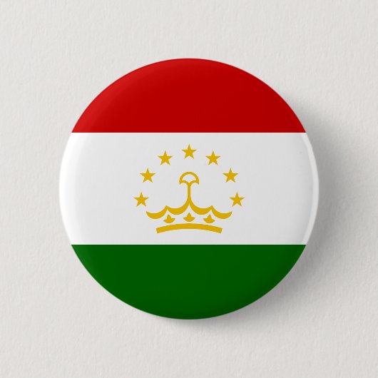 Badge Rond 5 Cm Drapeau du Tadjikistan (Devant)