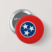 Badge Rond 5 Cm Drapeau du Tennessee (Devant & derrière)