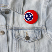 BADGE ROND 5 CM DRAPEAU DU TENNESSEE (En situation)