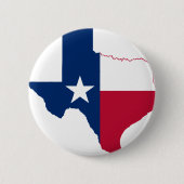 Badge Rond 5 Cm Drapeau du Texas (Devant)