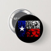 Badge Rond 5 Cm Drapeau du Texas (Devant & derrière)