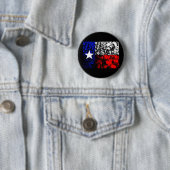 Badge Rond 5 Cm Drapeau du Texas (En situation)