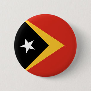 Badge Rond 5 Cm Drapeau du Timor oriental