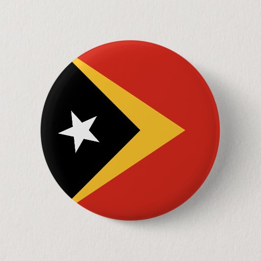 Badge Rond 5 Cm Drapeau du Timor oriental (Devant)