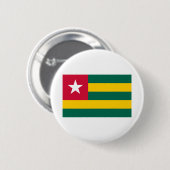 Badge Rond 5 Cm Drapeau du Togo (Devant & derrière)