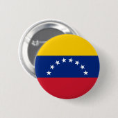 Badge Rond 5 Cm Drapeau du Venezuela (Devant & derrière)