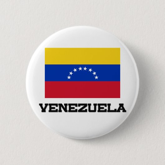 Badge Rond 5 Cm Drapeau du Venezuela (Devant)