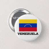 Badge Rond 5 Cm Drapeau du Venezuela (Devant & derrière)