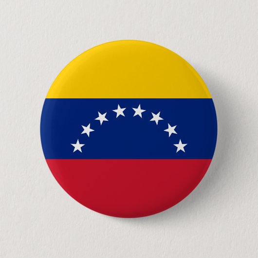 Badge Rond 5 Cm Drapeau du Venezuela - le Bandera Venezolana (Devant)