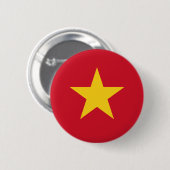 Badge Rond 5 Cm Drapeau du Vietnam (Devant & derrière)