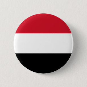 Badge Rond 5 Cm Drapeau du Yémen