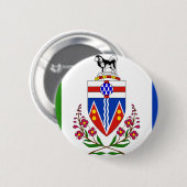 Badge Rond 5 Cm Drapeau du Yukon (Devant & derrière)