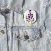 Badge Rond 5 Cm Drapeau du Yukon (En situation)