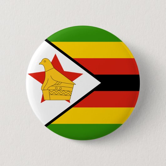 Badge Rond 5 Cm drapeau du zimbabwe (Devant)