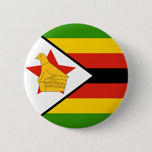 Badge Rond 5 Cm drapeau du zimbabwe