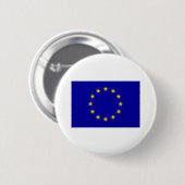 Badge Rond 5 Cm Drapeau d'UE (Devant & derrière)