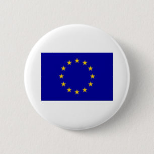 Badge Rond 5 Cm Drapeau d'UE