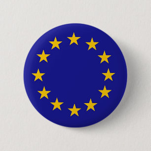 Badge Rond 5 Cm Drapeau d'Union européenne