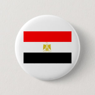 Badge Rond 5 Cm Drapeau égyptien