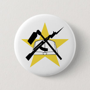 Badge Rond 5 Cm Drapeau Ensignia de la Mozambique