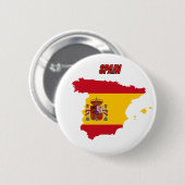 Badge Rond 5 Cm drapeau espagne (Devant & derrière)