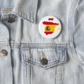 Badge Rond 5 Cm drapeau espagne (En situation)