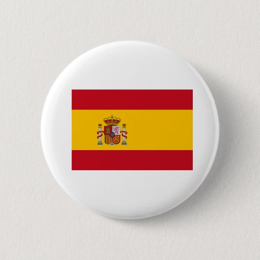 Badge Rond 5 Cm Drapeau Espagne (Devant)