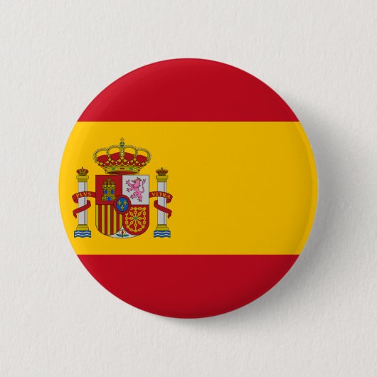 Badge Rond 5 Cm Drapeau espagnol (Devant)