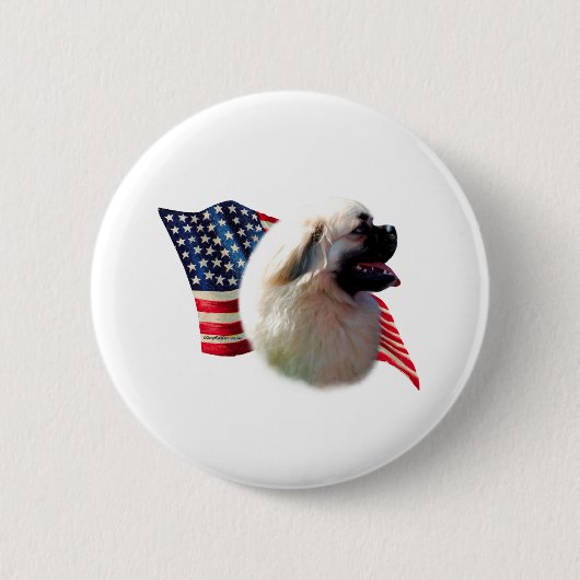 Badge Rond 5 Cm Drapeau espagnol tibétain (Devant)