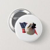 Badge Rond 5 Cm Drapeau espagnol tibétain (Devant & derrière)