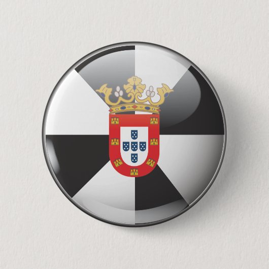 Badge Rond 5 Cm Drapeau et escudo de Ceuta (Devant)