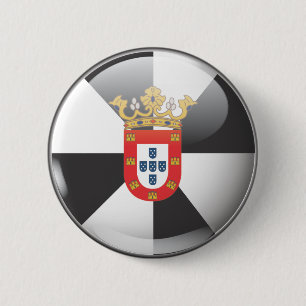 Badge Rond 5 Cm Drapeau et escudo de Ceuta