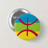 Badge Rond 5 Cm drapeau ethnique berbère (Devant & derrière)