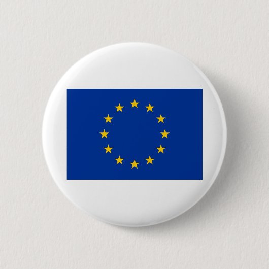 Badge Rond 5 Cm Drapeau européen (Devant)