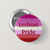 Badge Rond 5 Cm Drapeau Falln Lesbian Pride (Texte) (Devant & derrière)