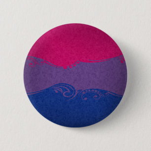 Badge Rond 5 Cm Drapeau fantaisie à glissière et bisexuelle